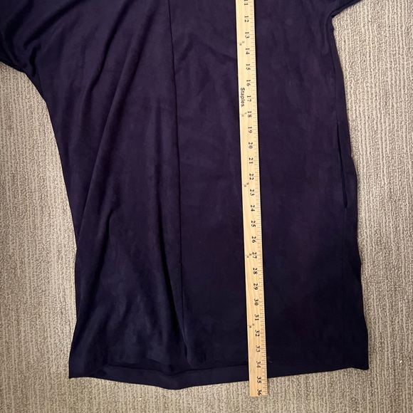 Small Ruby Ribbon (feels like suede)  Navy Blue Dress- with pockets! - Picture 5 of 9